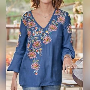 NWOT Sundance Garden District Embroidered Top XS